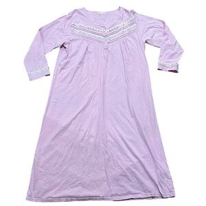 Keyocean Cotton Pink & White XXL women’s Nightgown